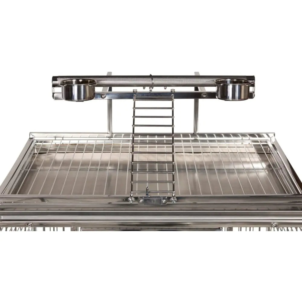 Prevue Pet Products Premium Large-Scale Stainless Steel Bird Cage with Play Top