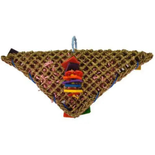 AE Cage Company Happy Beaks Large Triangle Vine Mat Toy for Birds