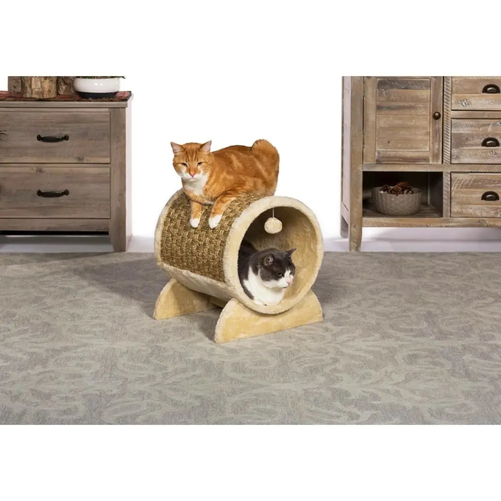 Prevue Pet Products Soft and Cozy Plush Kitty Power Paws Interactive Play Tunnel for Cats and Kittens