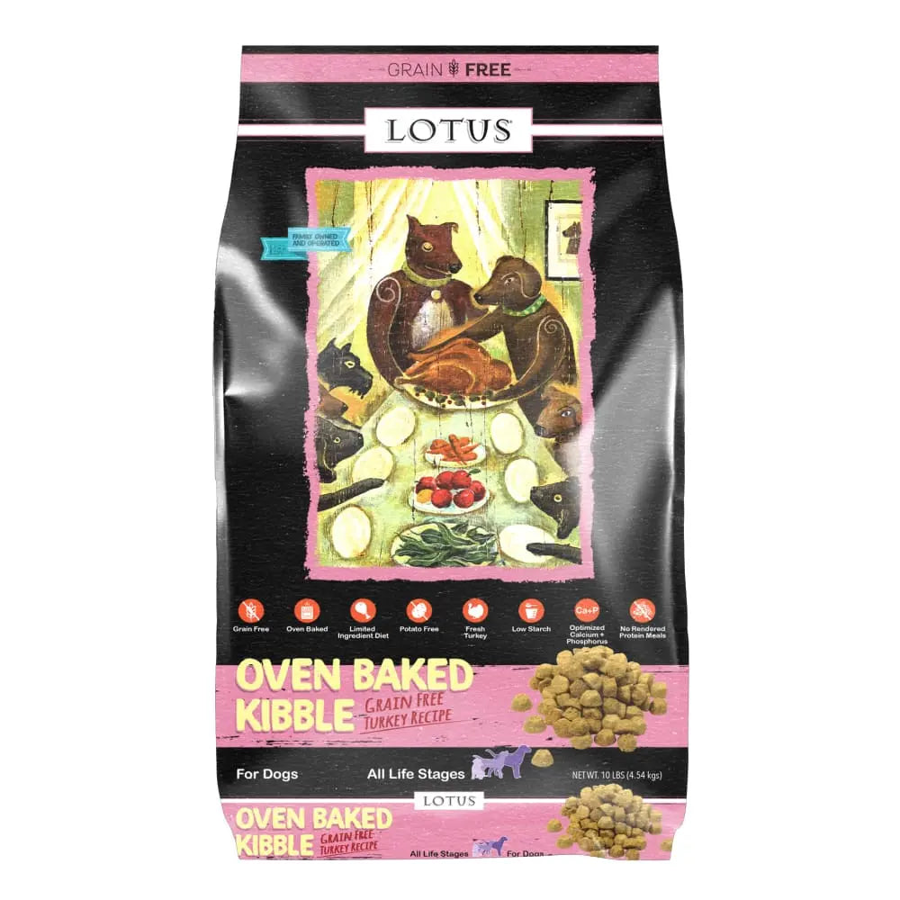 Lotus Grain-Free Oven-Baked Dry Dog Food with Turkey Recipe