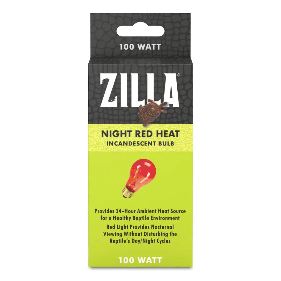 Zilla High - Quality Night Red Heat - Emitting Incandescent Lighting Bulb for Reptiles