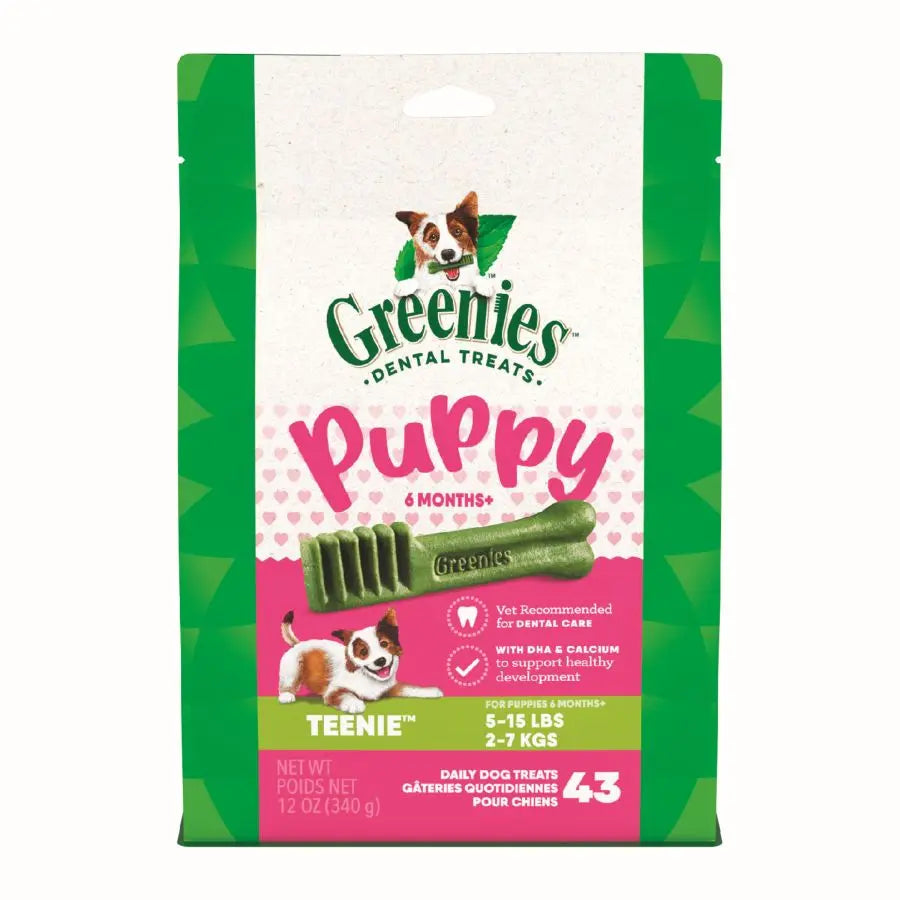 Delicious Greenies Dental Treats Specially Designed for Puppies Aged 6 Months and Above