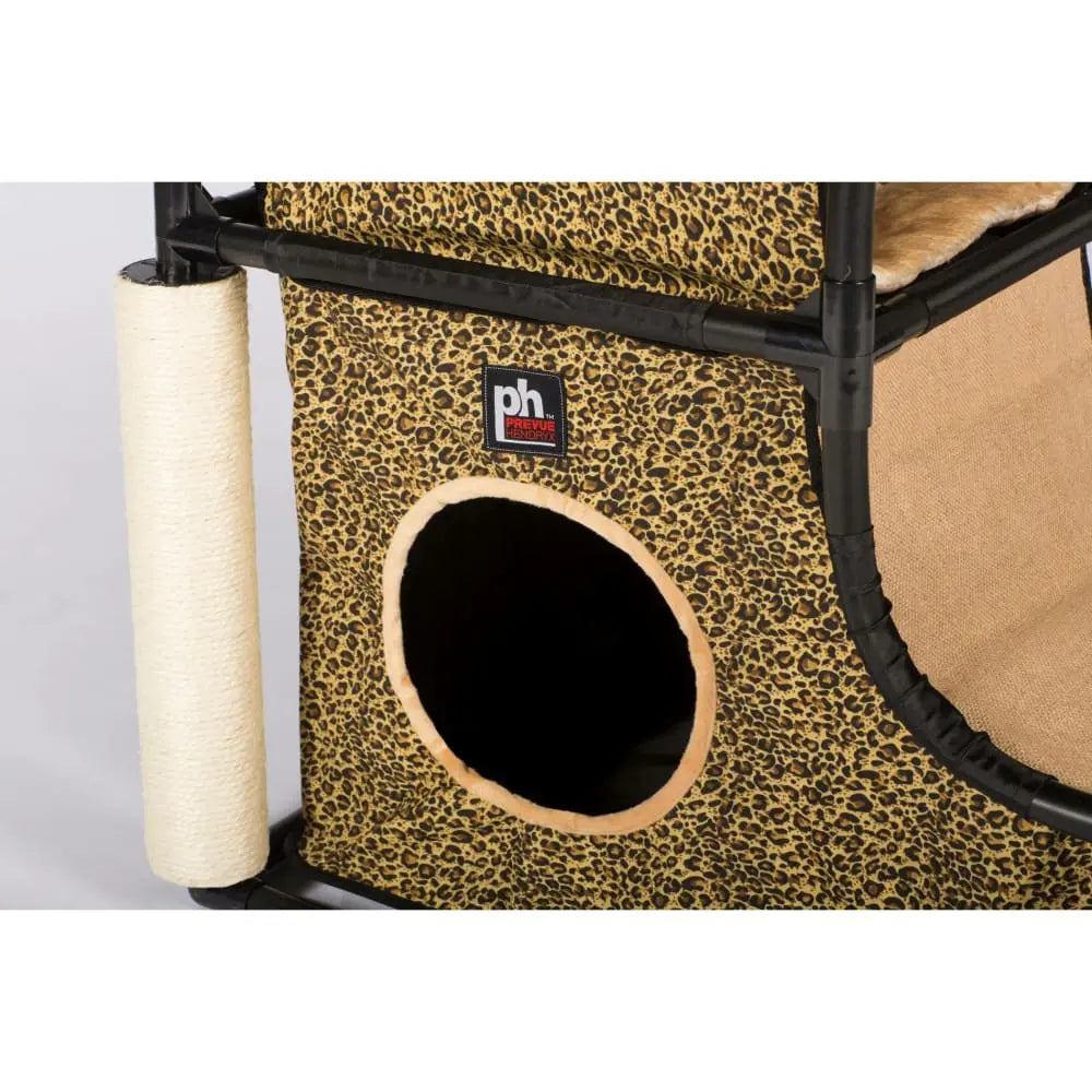 Prevue Pet Products Leopard Print Catville Loft - Ideal Cat Activity Center