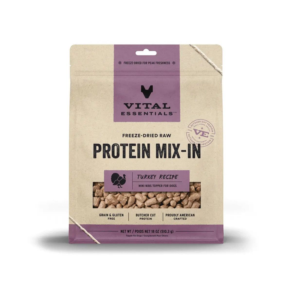 Vital Essentials® Freeze-Dried Raw Turkey Meal Topper: A Protein-Packed Treat for Dogs