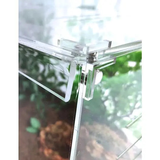 Transparent Acrylic Front-Opening Terrarium Cage for Gecko Reptile Breeding