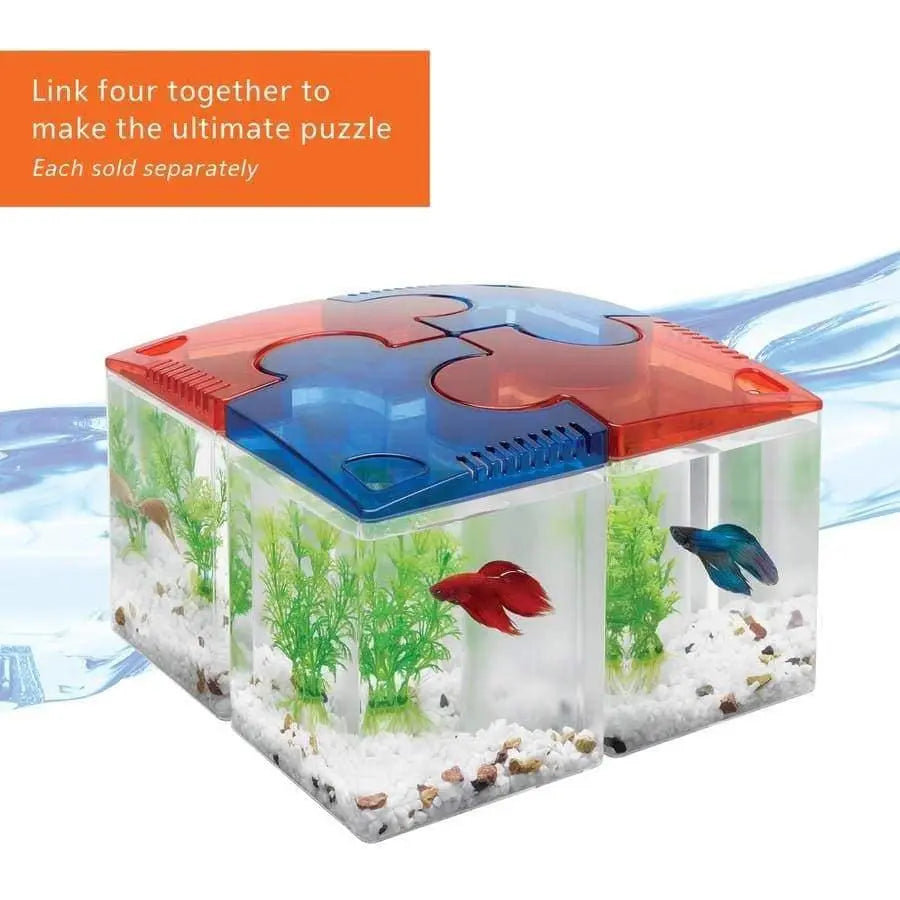 Aqueon Acrylic Betta Puzzle Aquarium Kits for Single Betta Fish
