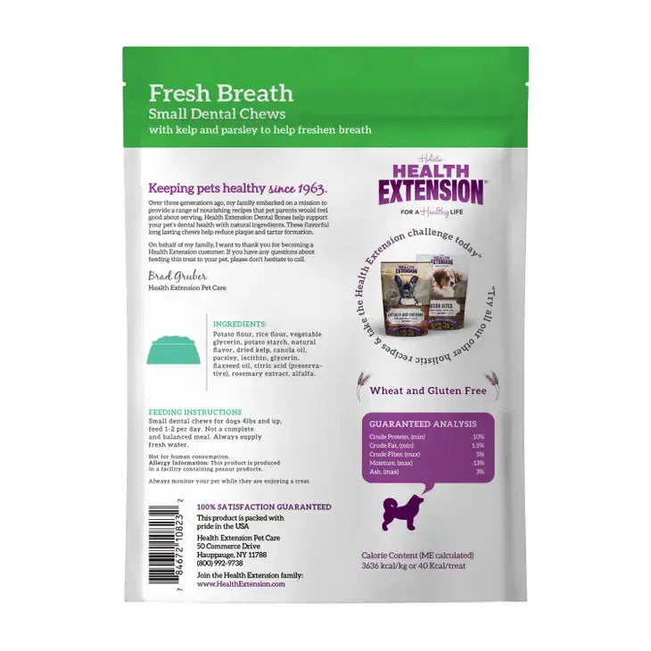 Health Extension Dental Bones for Fresh Breath and Nutritional Support