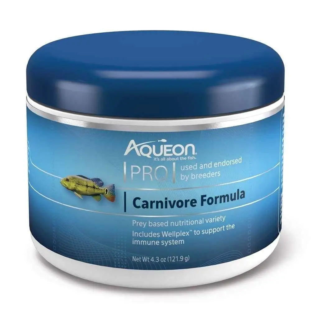 Aqueon Pro 4.3oz Premium Pellet Fish Food for Carnivorous Fish