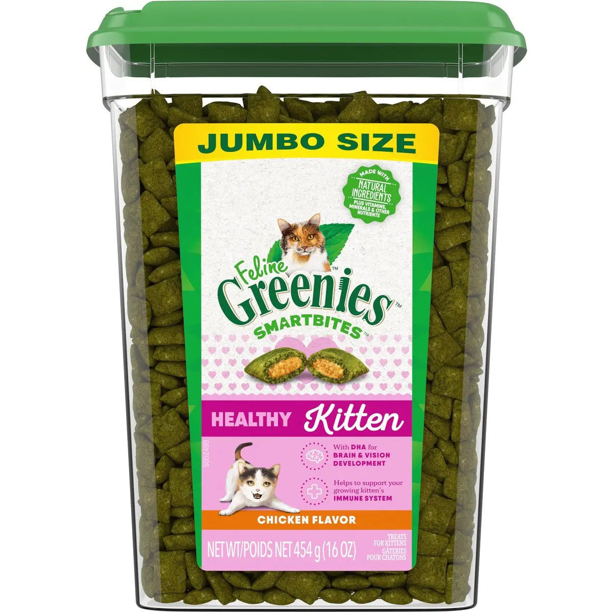 Greenies Feline Smart Bites Chicken Flavored Healthy Treats for Kittens