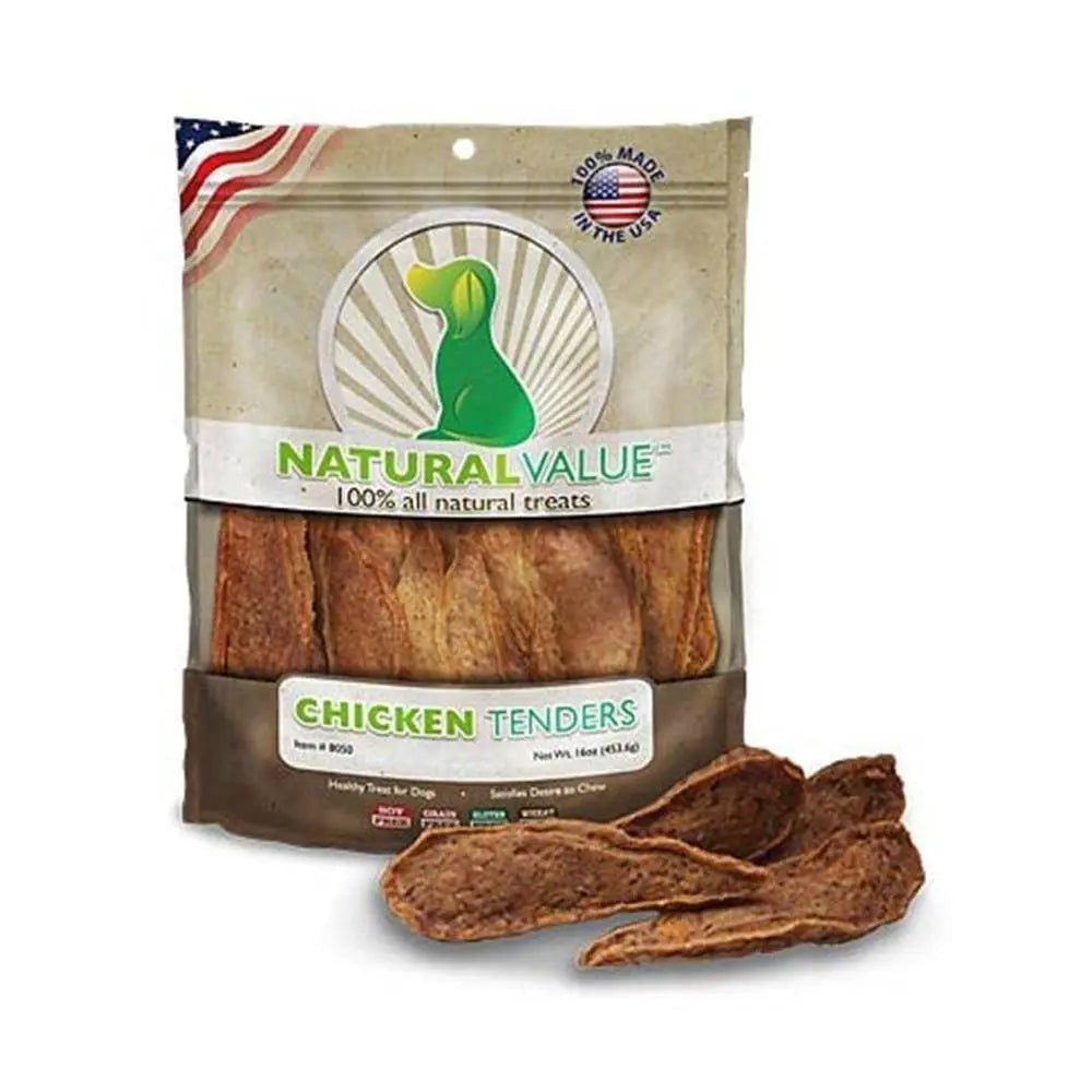 Loving Pets® Natural Value™ 16 Oz Grain - Free Soft - Chew Chicken Tender Dog Treats