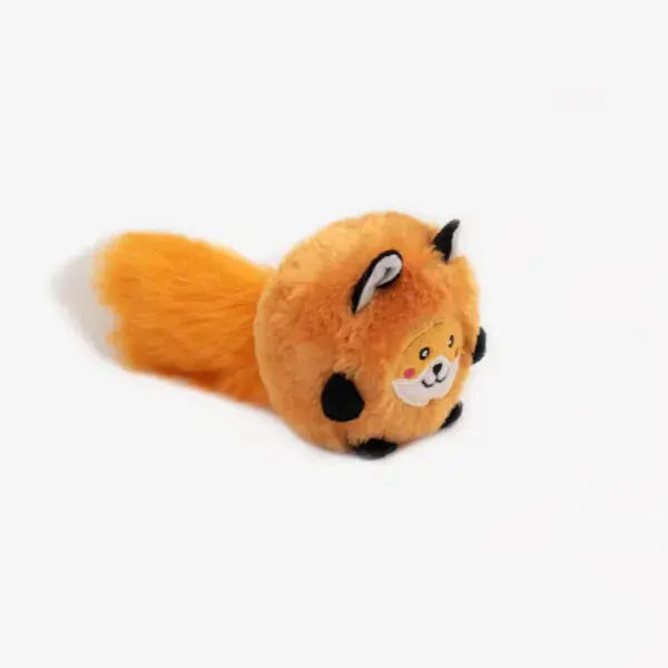 ZippyPaws Adorable Bushy Throw Plush Dog Fetch Toys