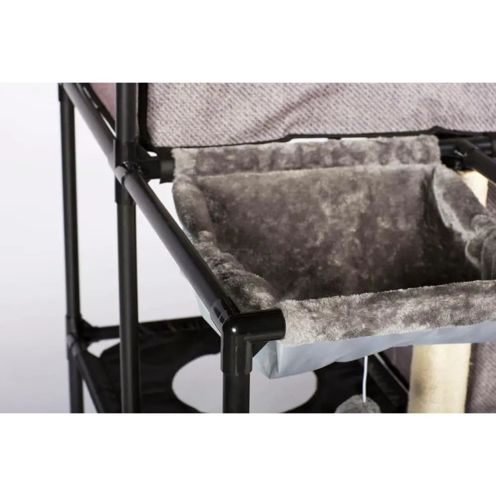 Prevue Pet Products Gray Print Catville Multi - level Cat Tower