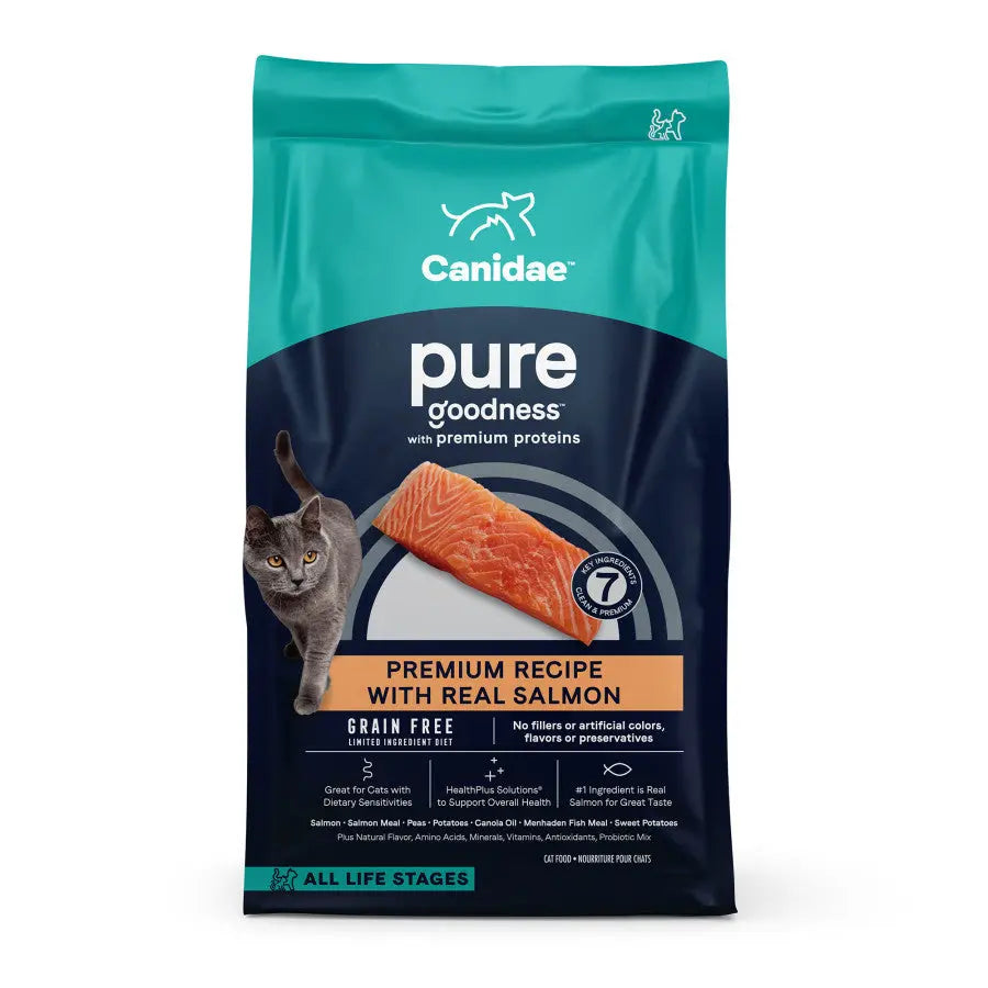 CANIDAE PURE Limited Ingredient Dry Cat Food Formula with Salmon for Sensitive Felines