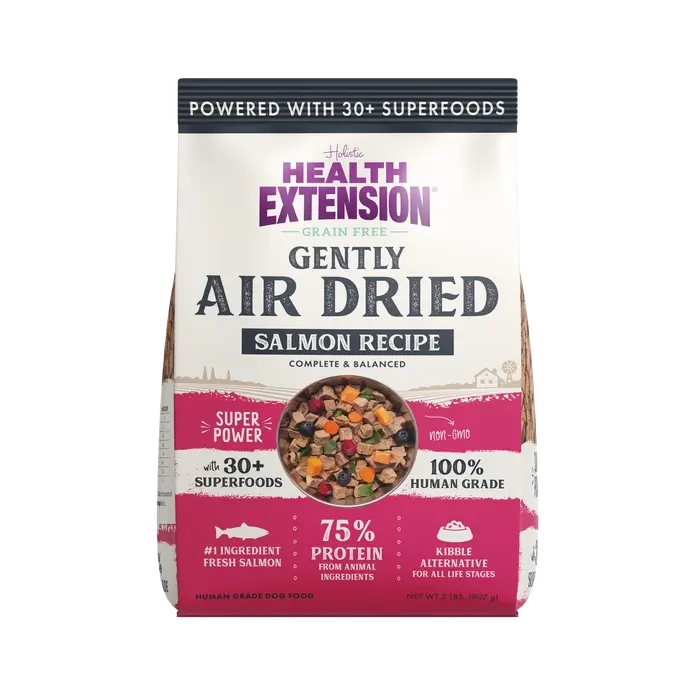 Healthy Dog Food - Health Extension Gently Air Dried Salmon Recipe, 2 Pound Bag
