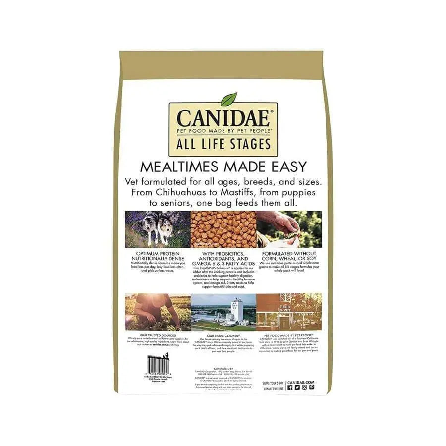 CANIDAE Multi-Protein Dry Dog Food with Chicken, Turkey, Lamb & Fish Meal for All Life Stages
