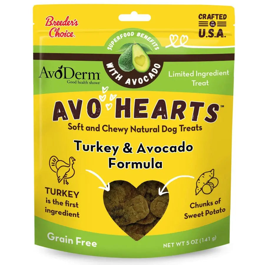 AvoDerm Natural 5 oz AvoHearts Grain - Free Dog Treats for Healthy Skin & Coat