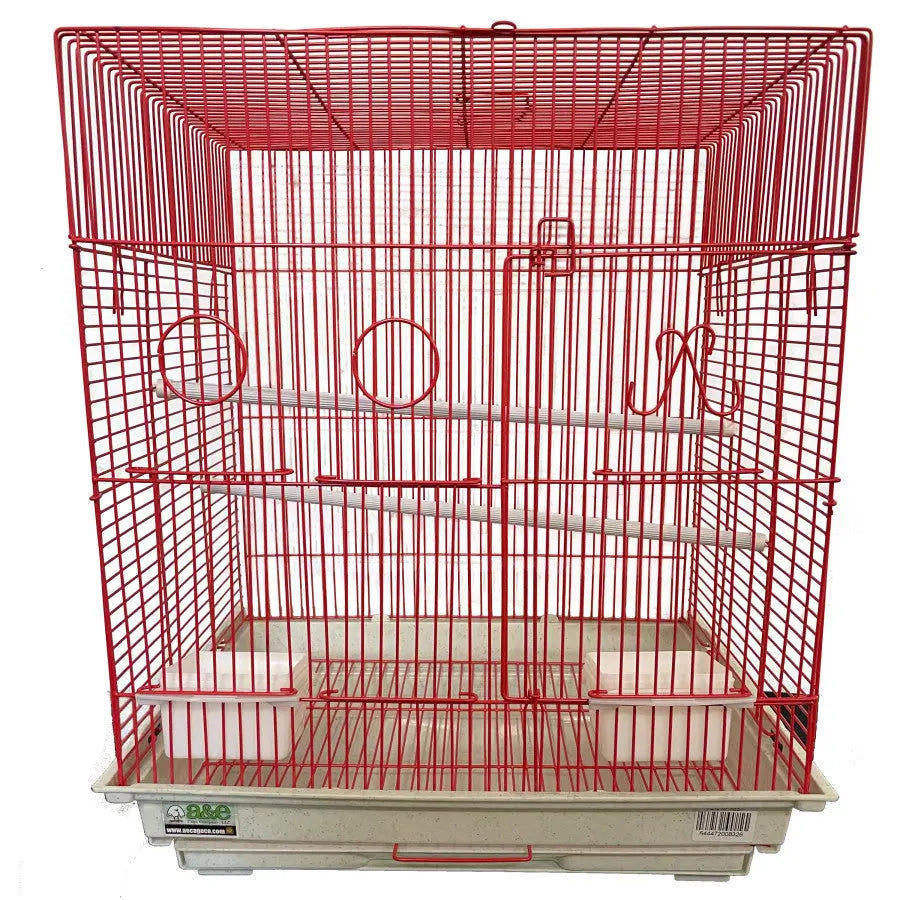 A & E Colorful Light Wire Flat - Top Cage Set (18In X 18In, Green/Red/Blue/Yellow)