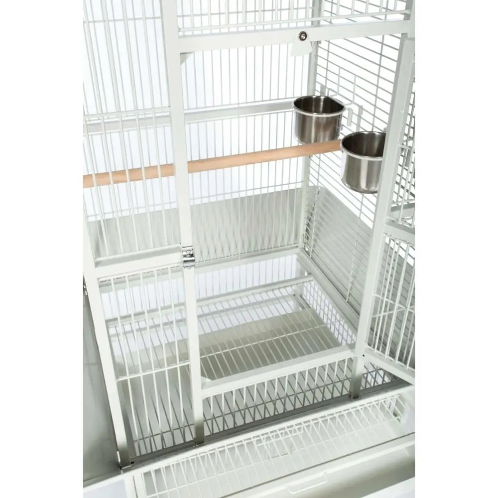 Prevue Pet Products Medium-Sized Dome Top Bird Cage in Chalk White Color