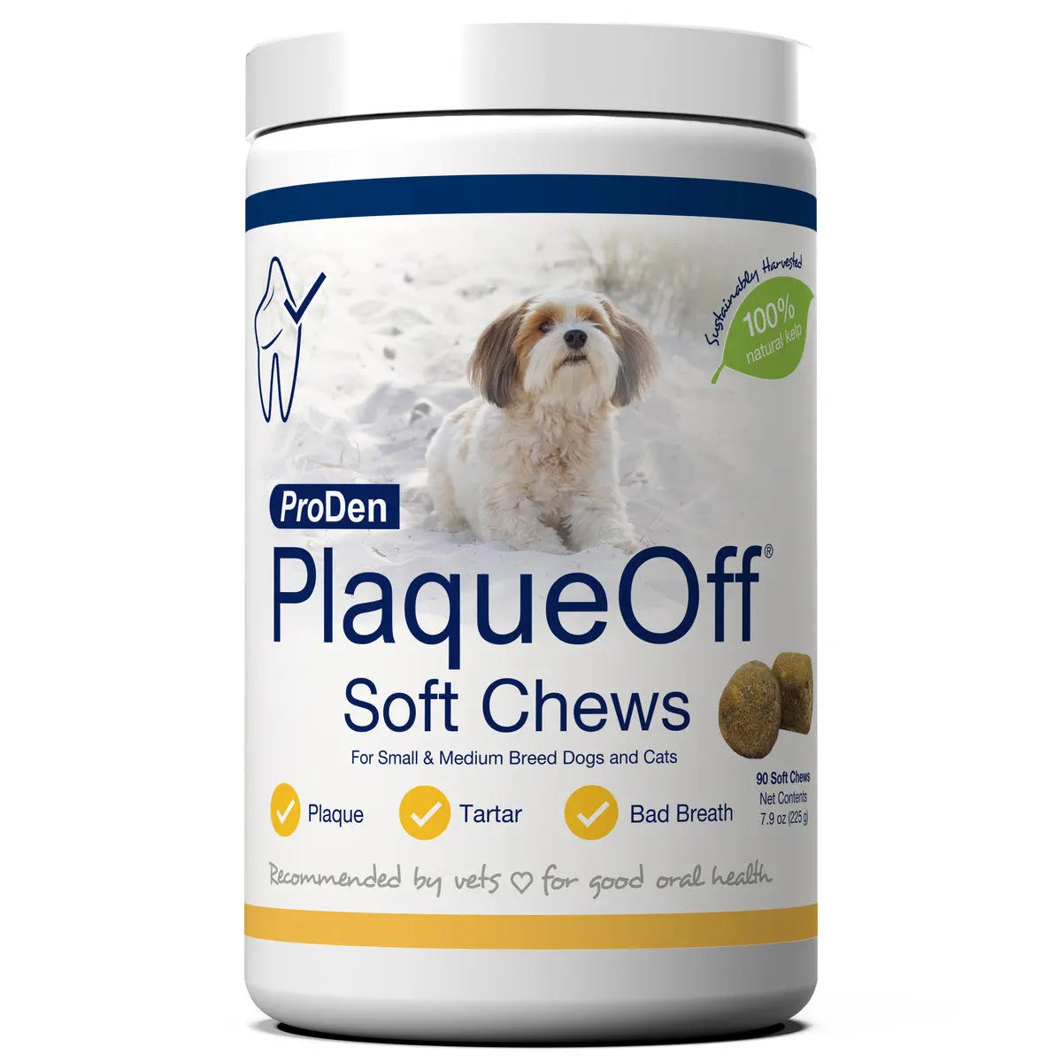 ProDen PlaqueOff Soft Chews for Small and Medium Breed Dogs - A Natural Oral Care Solution
