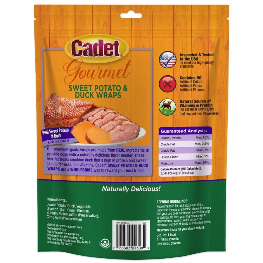 Cadet Gourmet High - Protein Duck & Sweet Potato Wrapped Dog Treats