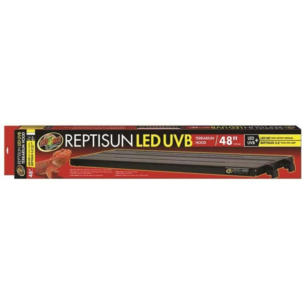 Zoo Med Reptisun T5 LED UVB Terrarium Lighting Hood for Reptile Habitats