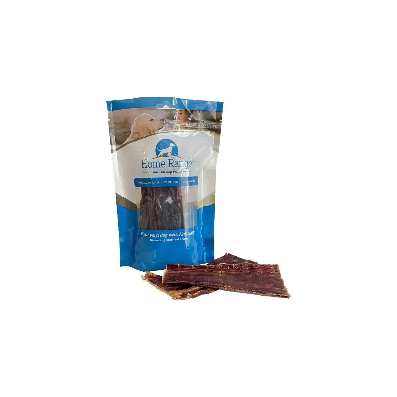 Home Range Premium Beef Chomper Flat Esophagus Dog Chew Treats - A Nutritious Snack for Canines