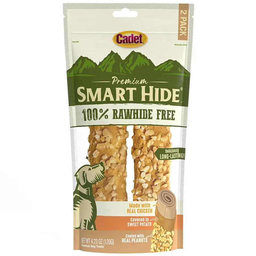 Cadet Smart Hide Rawhide-Free Digestible Dog Chews for a Unique Canine Treating Experience