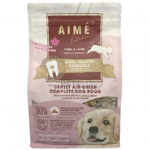 Aime Kitchen Oral Care Air Dried 2.2lb Pork & Lamb Dog Food