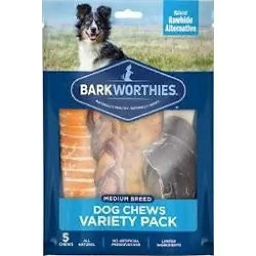 Barkworthies Medium - Sized Dog Chews Variety Pack with Premium All - Natural Options