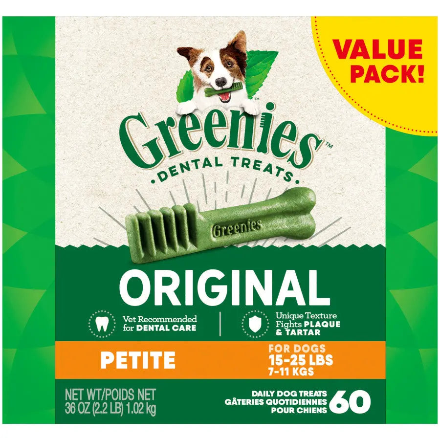 GREENIES Original Natural Dental Chews for Dogs: Oral Health Treats