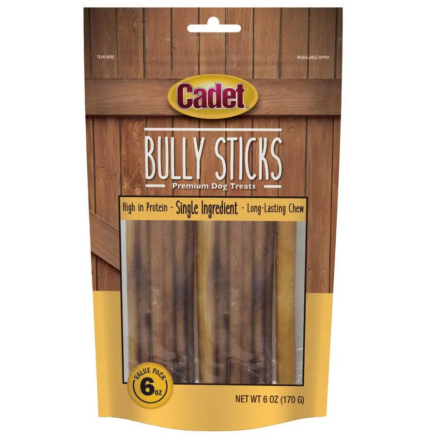 Cadet Premium All - Natural Dog Treats: Bully Sticks for Canine Chewing Pleasure