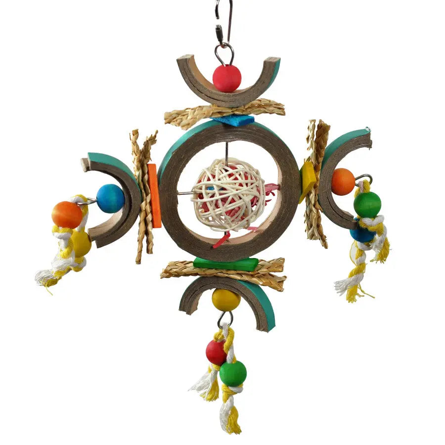 A & E Cages Happy Beaks Atomic Dream Catcher - Ideal Exercise Toy for Birds