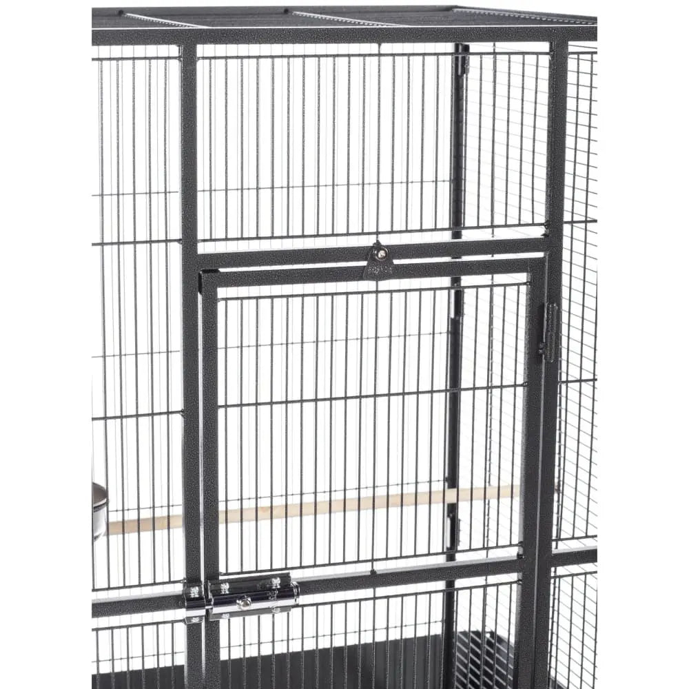 Prevue Pet Products Black Hammertone Park Plaza Cage for Small to Medium Birds 3352