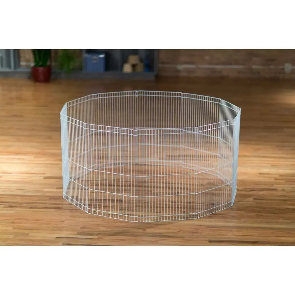 Prevue Pet Products White Indoor/Outdoor Playpen for Ferrets, Rabbits & Guinea Pigs