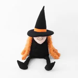 ZippyPaws Spooky Halloween Crinkle Witch Plush Dog Toys for Large Dogs