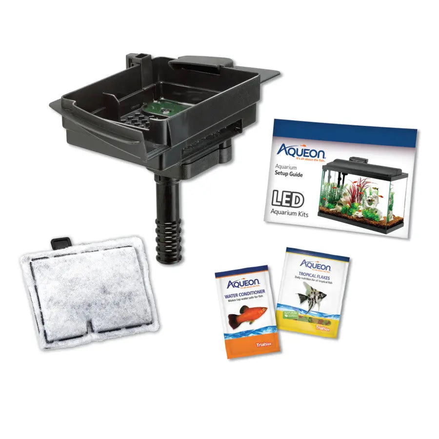 Aqueon 5.5 - gallon Glass Aquarium Starter Kit Featuring Energy - saving LED Lighting for Both Novice and Experienced Fish Keepers