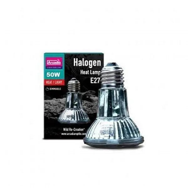 Arcadia 110V Halogen Light Bulbs and High-Intensity Heat Lamp for Reptile Lighting