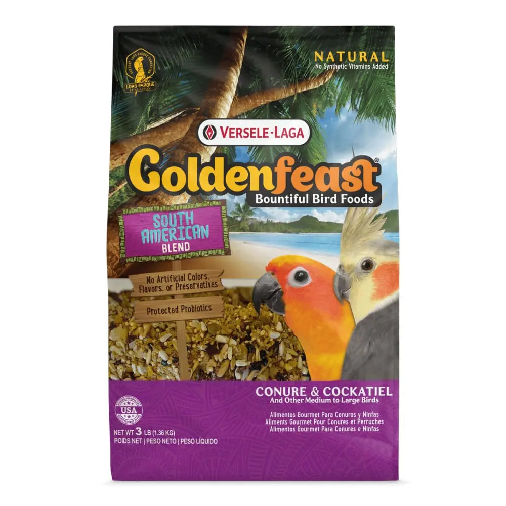 Goldenfeast Premium South American Blend Bird Food Specially Formulated for Conures and Cockatiels