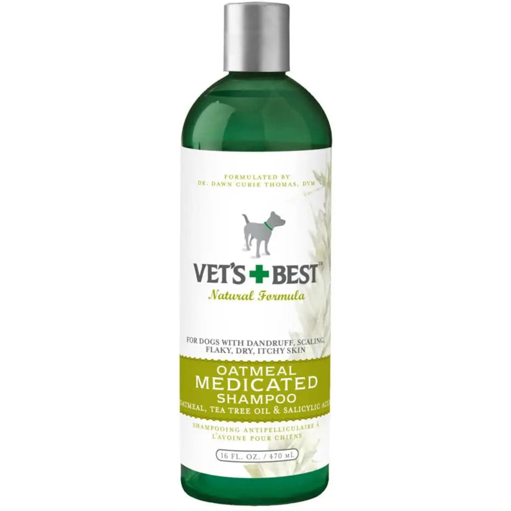 Veterinarian-Formulated Oatmeal Medicated Shampoo for Dogs, 16 Fluid Ounces