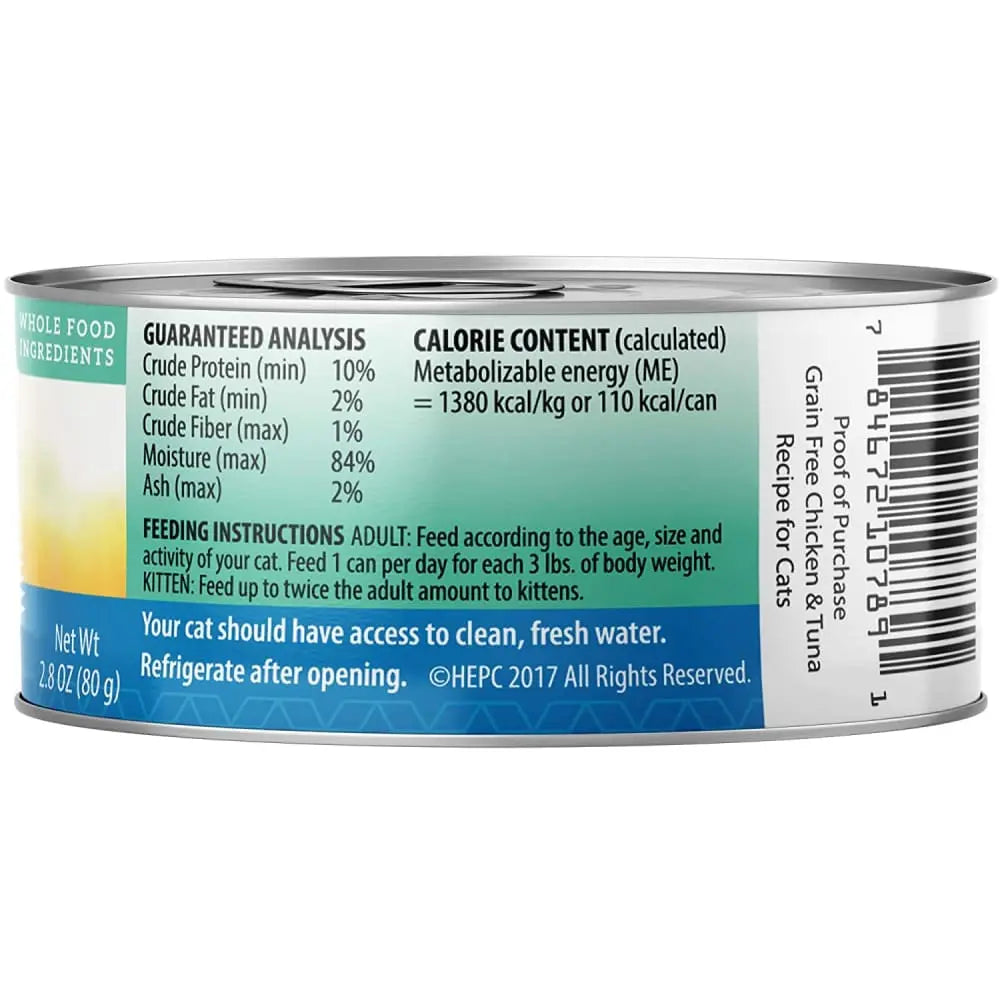 Health Extension Grain - Free Premium Chicken & Tuna Wet Cat Food, 24 x 2.8 oz