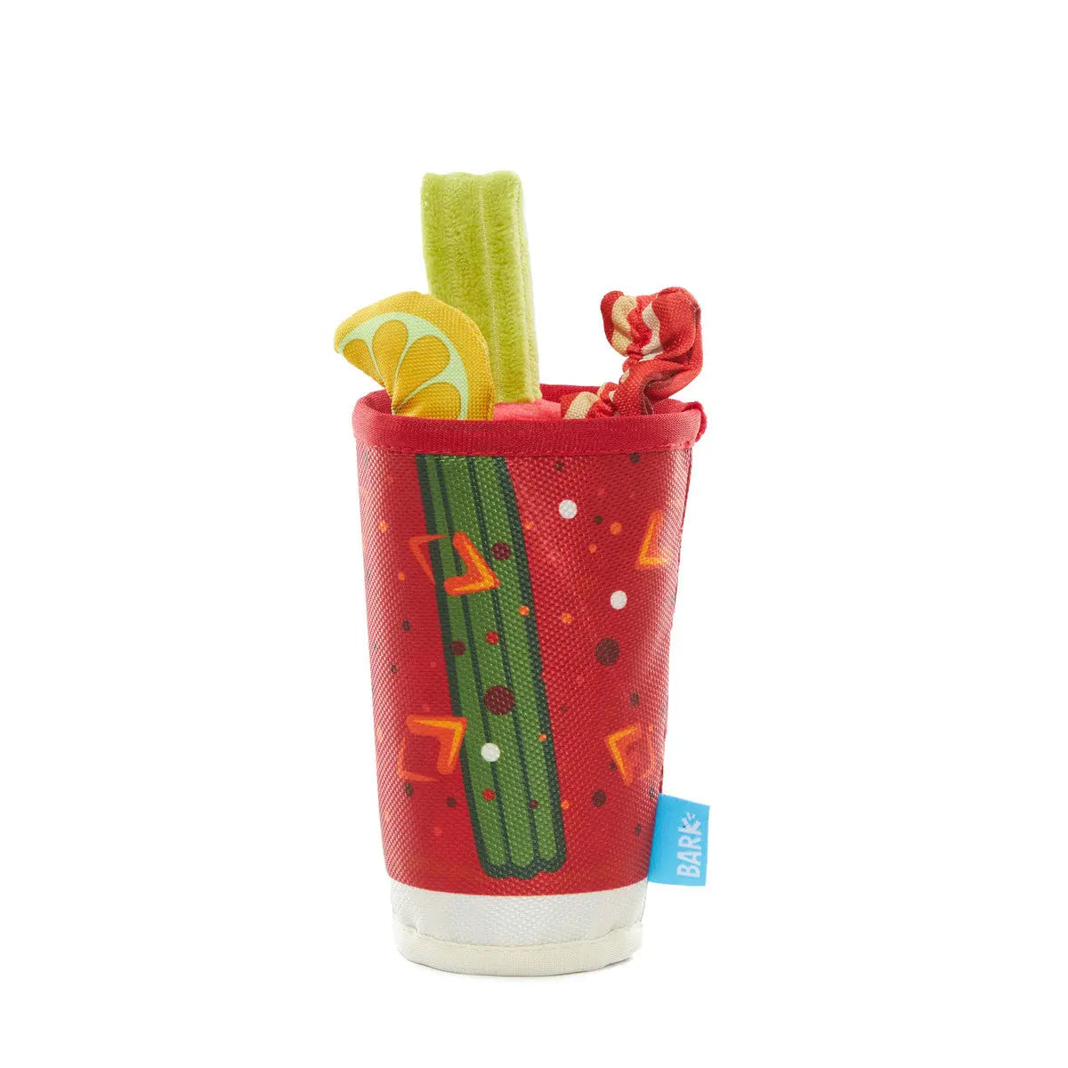 BARK Squeaky Bloody Mary Style Dog Toy for Energetic Pups