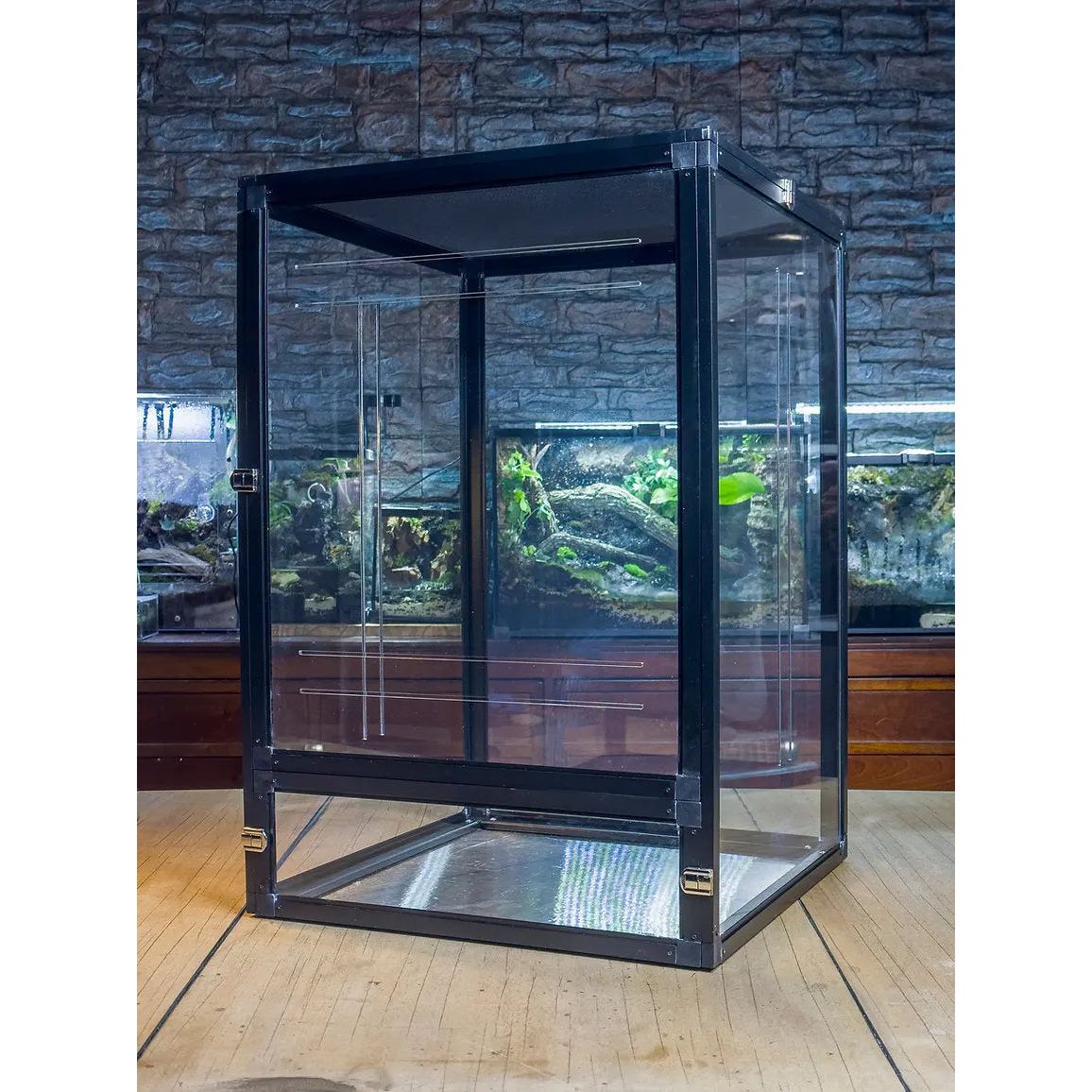 Extra-Large Front-Opening Acrylic Terrarium for Reptiles, Chameleons, Spiders, Lizards, Frogs
