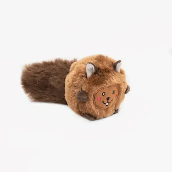 ZippyPaws Adorable Bushy Throw Plush Dog Fetch Toys