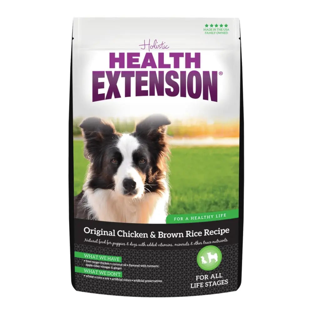 Health Extension Premium Chicken and Brown Rice Dog Food Recipe for All Life Stages
