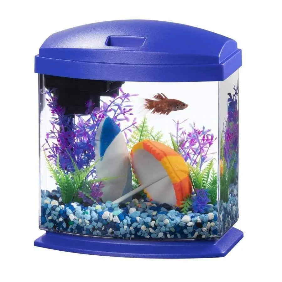 Aqueon Brand LED MiniBow™ Desktop Fish Aquarium Kit Featuring SmartClean™ Advanced Water - Changing Technology