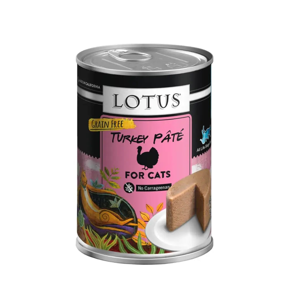Grain-Free Canned Lotus Turkey Pate Cat Food for All Life Stages
