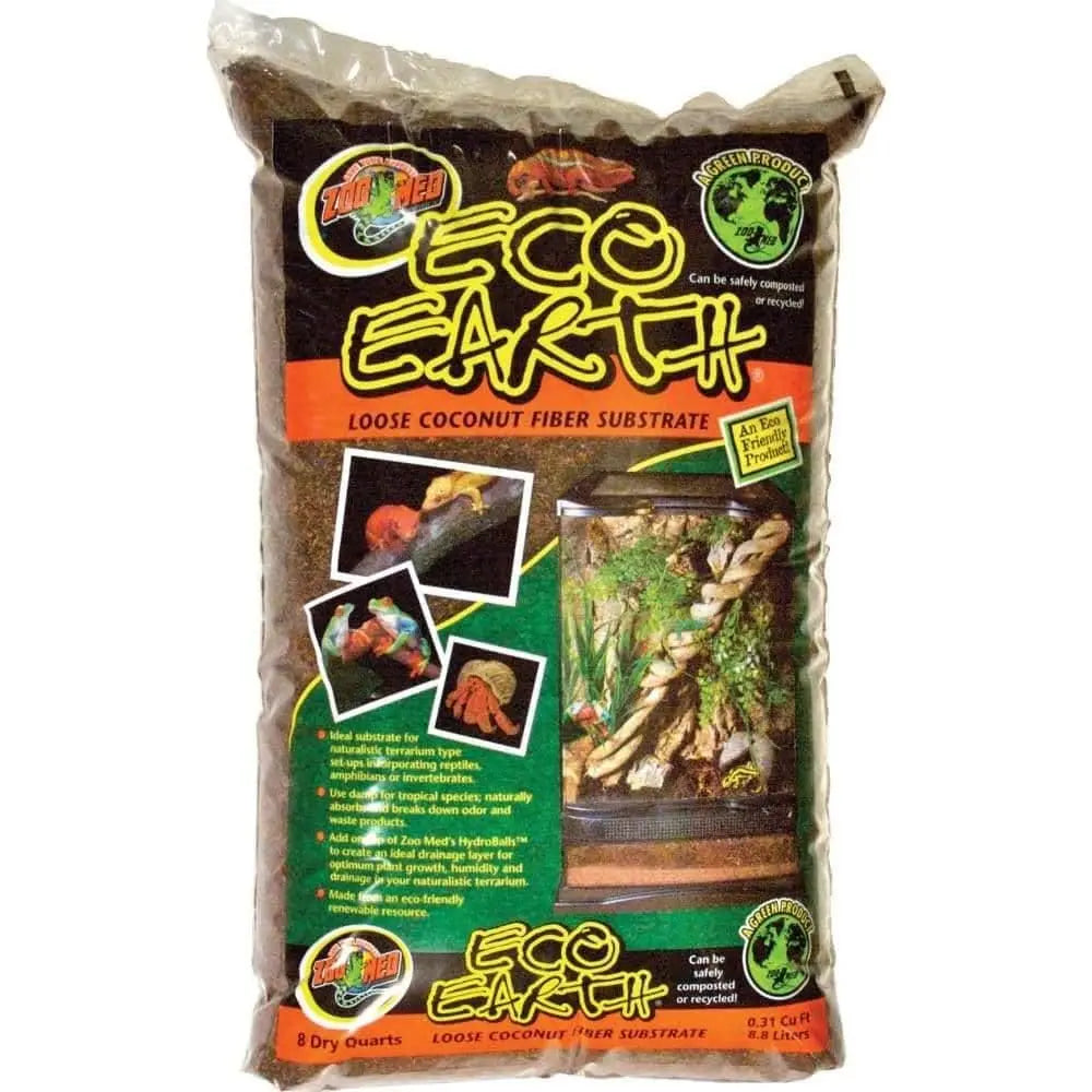 Zoo Med 8 qt Brown Eco-Friendly Coconut Fiber Substrate for Reptiles