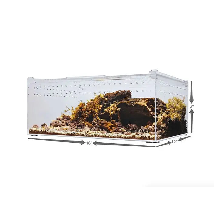 Extra Large Flat and Transparent Acrylic Enclosure for Reptile Breeding - Ideal Terrarium Cage Tank