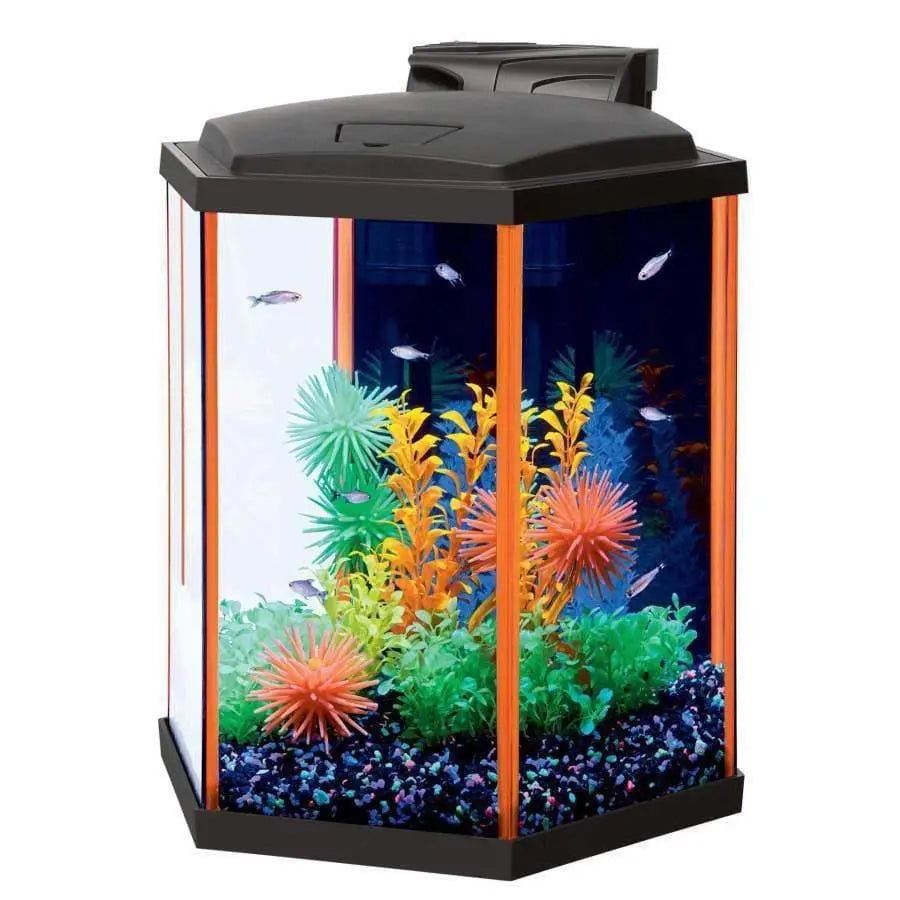 Aqueon 8-gal Orange NeoGlow Aquarium LED Kit with Colorful Silicone