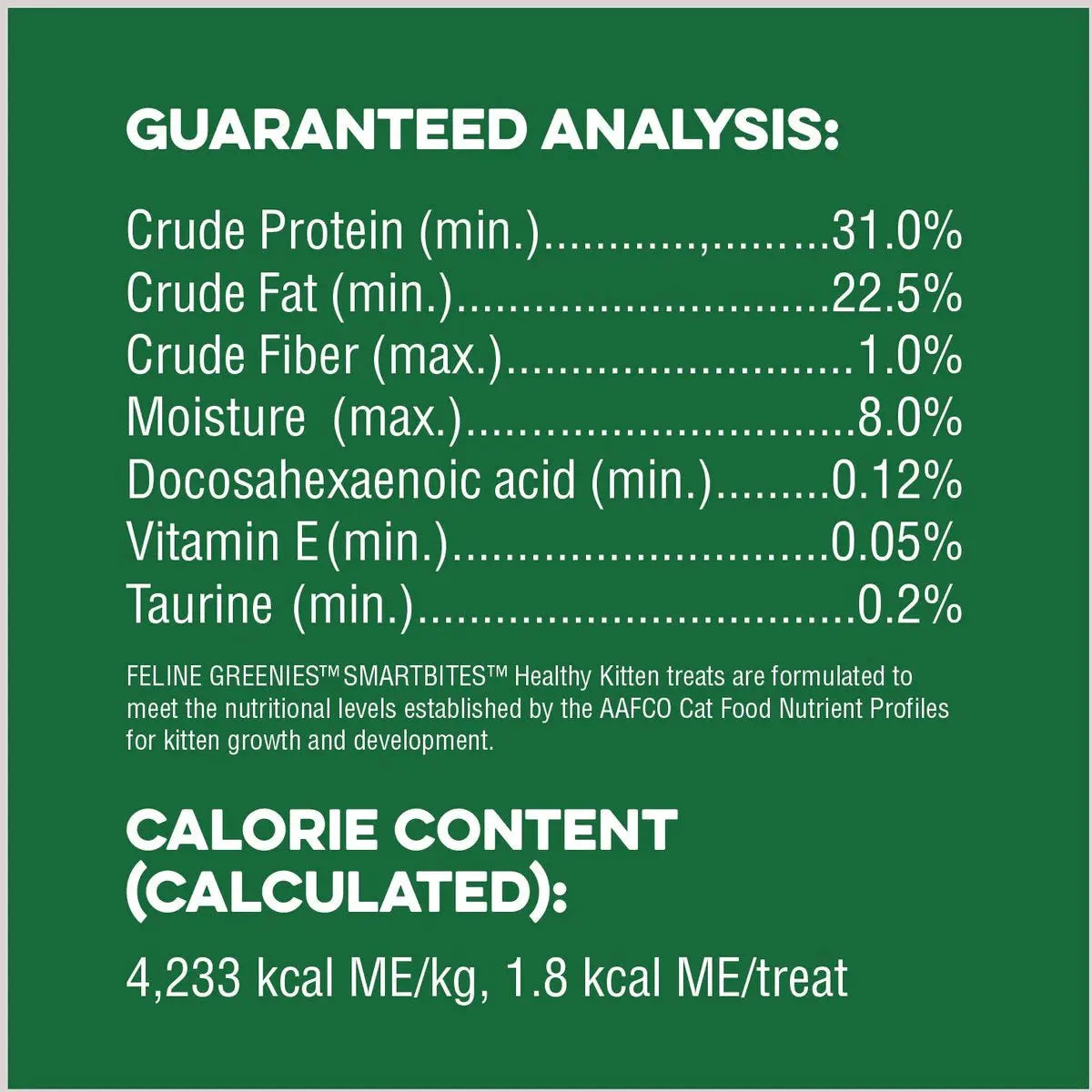Greenies Feline Smart Bites Chicken Flavored Healthy Treats for Kittens